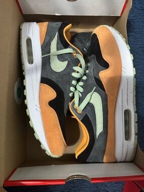 Nike Air Max Sneakers in Orange, Gray & Mint